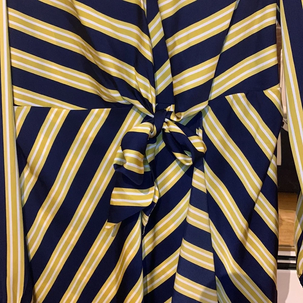 Express Blue and Yellow Dress - Picture 4 of 5